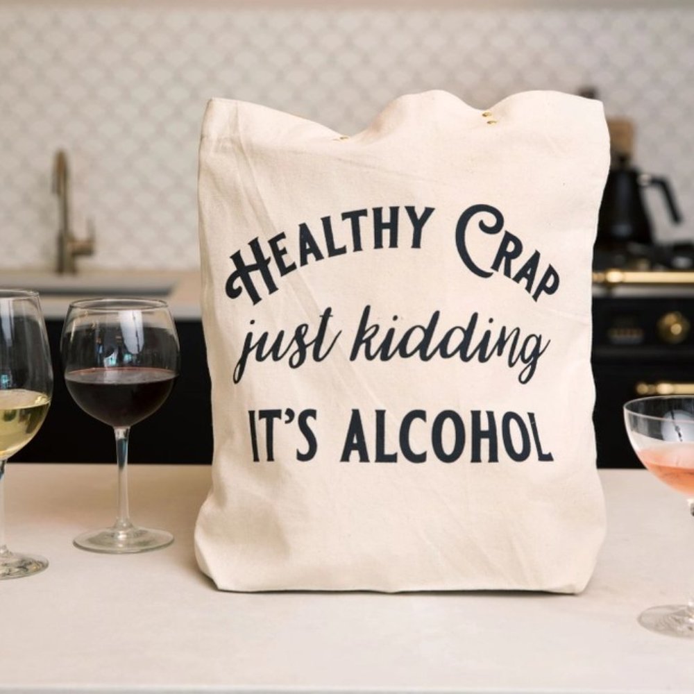 NWT Healthy Crap Tote Bag